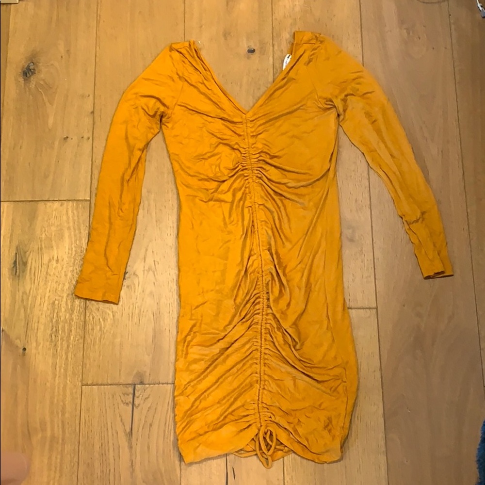 FashionNova Mustard Colored Dress